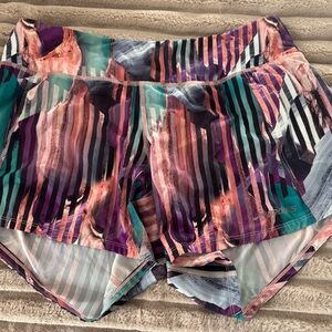 Brooks Multicolor Striped Running Shorts
